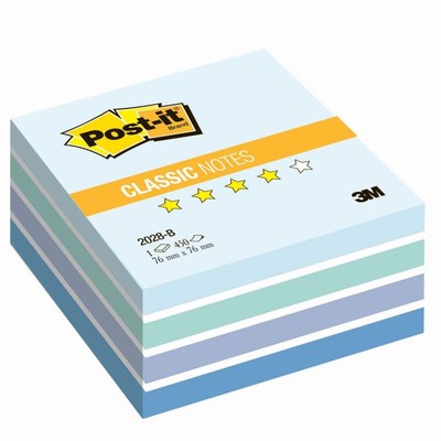 Блок-кубик Post-it куб 2028-B 76х76 голубая пастель 450л.