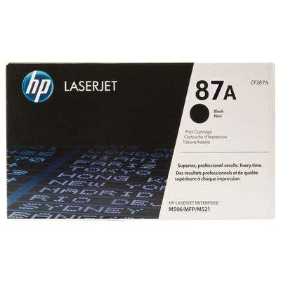 Картридж лазерный HP 87A CF287A чер. для LJ Enterprise M506/MFP M52