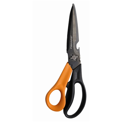 Ножницы FISKARS 230 мм с пласт. анатом. ручками, цвет черный/оранжевый