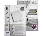 Обложки для переплета картонные ProfiOffice (Профи Офис), А4, 250 г/м2, цвет металлик черный, 100 шт.
