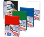 Обложки для переплета картонные глянцевые ProfiOffice (Профи Офис), А4, 250 г/м2, цвет синий, 100 шт.