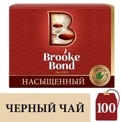 Чай Brooke Bond черн. 100 пак/уп