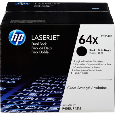 Картридж лазерный HP 64X CC364XD чер. пов.емк. для LJ P4015/P4515 (2шт)