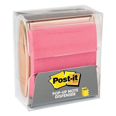 Диспенсер для Z-блоков Post-it WD-330-RG роз золото + z-блок 76х76, 45л.