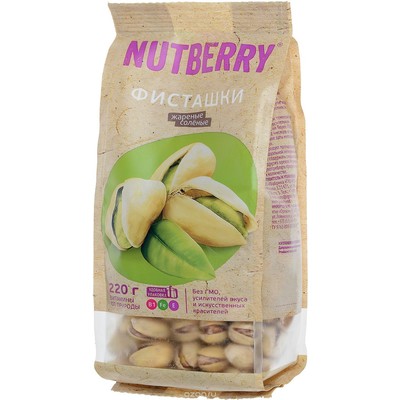 Орехи NUTBERRY фисташки 220г