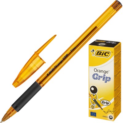 Ручка шариковая BIC Orange grip fine 811925 рез.манжет черный 0.35мм