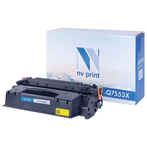 Картридж лазерный HP (Q7553X) LaserJet 2015/2015n/2014 и другие, ресурс 7000 страниц, NV Print, совместимый