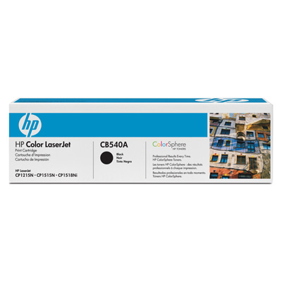 Картридж лазерный HP 125A CB540A чер. для LJ CP1215/1515