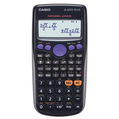 Калькулятор CASIO научный FX82ES PLUS 10+2 разряд.,249 мат.действ.