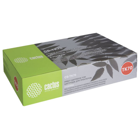Тонер-картридж Kyocera (TK-70) FS-9100/9120/9500/9520, ресурс 40000 стр., Cactus, совместимый, CS-TK70