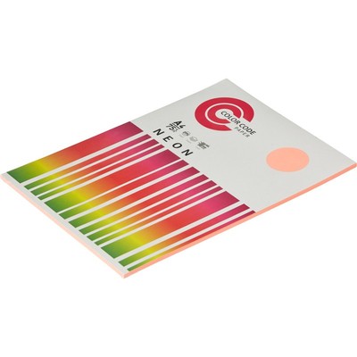Бумага цветная ColorCode (розовый неон), 75гр, А4, 50 листов