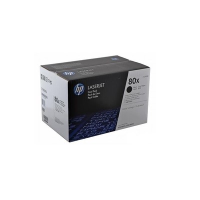 Картридж лазерный HP 80X CF280XF чер. пов.емк. для LJ M401/M425 (2шт)