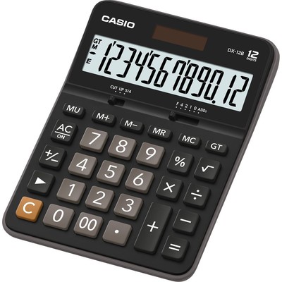 Калькулятор настольный CASIO бухг. DX-12B 12 разряд большой дисплей
