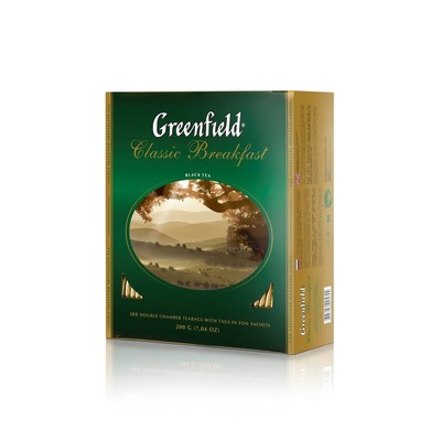 Чай Greenfield Classic Breakfast черный,100пак/уп 0582-09