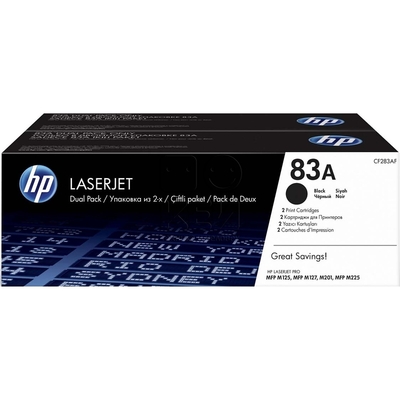 Картридж лазерный HP 83A CF283AF чер. для LJ Pro M201/MFP M125 (2шт)