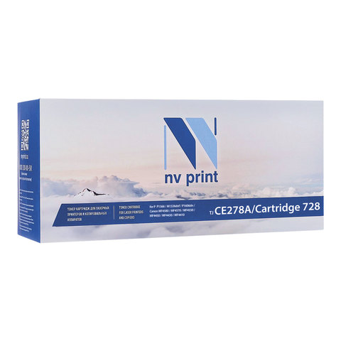 Картридж лазерный HP/Canon (CE278A/728) LJ P1566/P1606/ MF4410/4430, ресурс 2100 стр., NV Print, совместимый, CE278A/Canon728