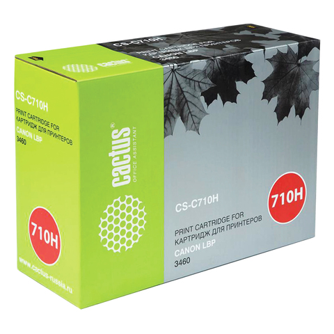 Картридж лазерный Canon (710H) LBP 3460, ресурс 12000 стр., Cactus, совместимый, CS-C710H