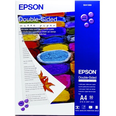 Бумага для цв.струй.печ. EPSON s041569 (А4, 178г,  двухстор. матов., пачка 50л