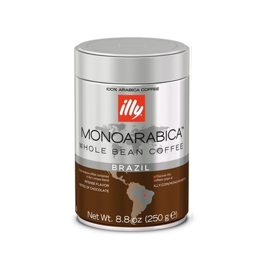 Кофе illy Бразилия моноарабика в зернах, 250г