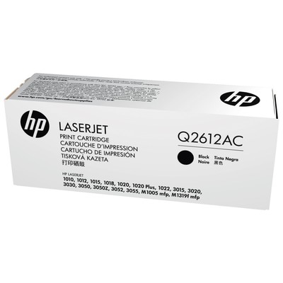 Картридж лазерный HP Q2612AC чер. для 1010/1012/1015