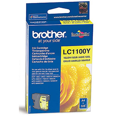 Картридж струйный Brother LC1100Y жел. для DCP-385C, MFC-990CW