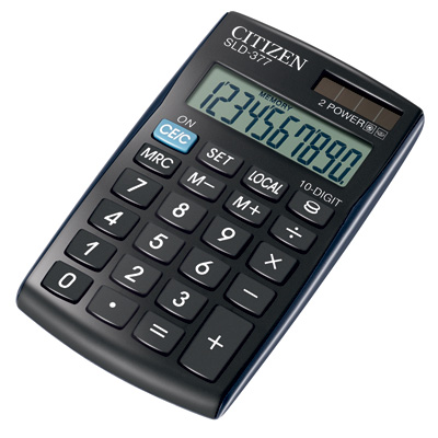 Калькулятор CITIZEN карман.SLD-377/SLD-377BP, 10 разряд. конверт. DP