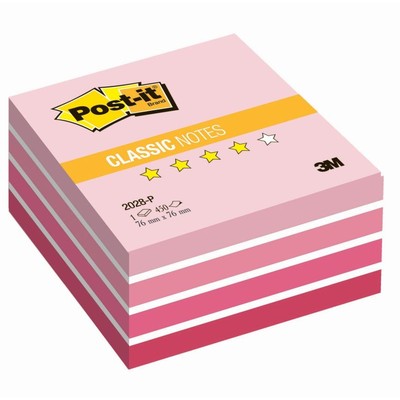 Блок-кубик Post-it куб 2028-P 76х76 розовая пастель 450л.