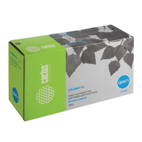Картридж лазерный HP (Q6471A ) ColorLaserJet 3600/3600N/3600DN, голубой, ресурс 4000 стр., Cactus, совместимый, CS-Q6471AR