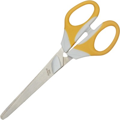 Ножницы Attache  Ergo&Soft 165 мм с резиновыми ручками, цвет желтый