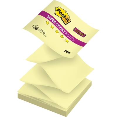 Блок-кубик Post-it Super Sticky Z-блок (76х76, канареечный желтый, 90 л