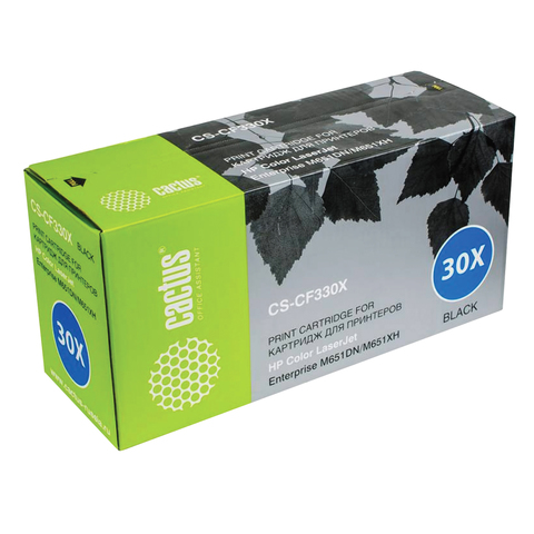 Картридж лазерный HP (CF330X) LaserJet Pro M651n/M651dn/M651xh, черный, ресурс 20500 стр., Cactus, совместимый, CS-CF330XR