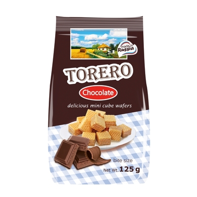 Вафли Тореро Нежные мини с ароматом шоколада, 125 г