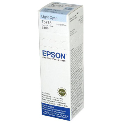 Контейнер с чернилами Epson T6735 C13T67354A св.гол. для L800