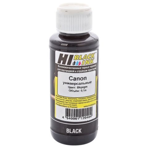 Чернила Canon универсальные, черные, 0,1л HI-BLACK pigm, совместимые, 150701095U