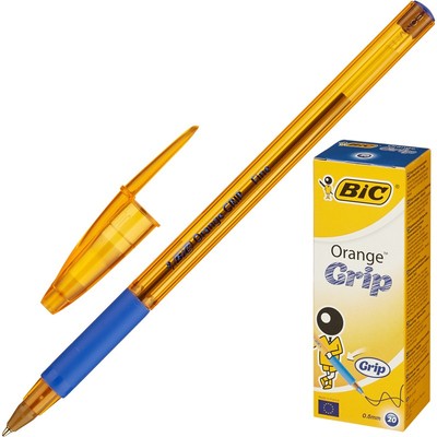 Ручка шариковая BIC Orange grip fine 811926 рез.манжет синий 0.35мм