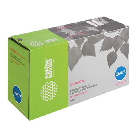 Картридж лазерный HP (Q6473A ) ColorLaserJet 3600/3600N/3600DN, пурпурный, ресурс 4000 стр., Cactus, совместимый, CS-Q6473AR