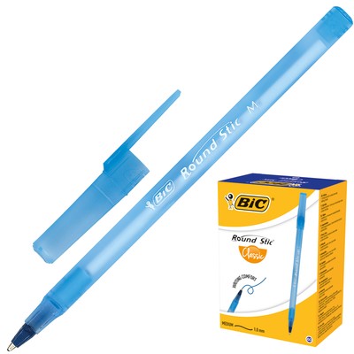 Ручка шариковая Bic Раунд Стик синяя, 921403,0,4 мм