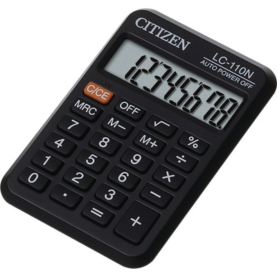 Калькулятор CITIZEN карман. LC-110N/NCFS 8 разряд. книжка бата