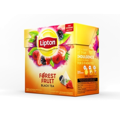 Чай Lipton Forest Fruit черн.пирамидки 20 пак/уп