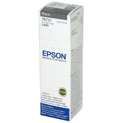 Контейнер с чернилами Epson T6731 C13T67314A чер. для L800