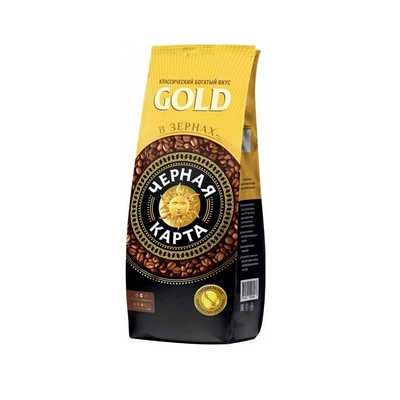 Кофе Черная Карта Gold в зернах, 1кг