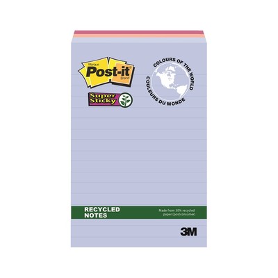 Блок-кубик Post-it Super Sticky 660-3SSNRP ЭКО 102х152, 3бл.