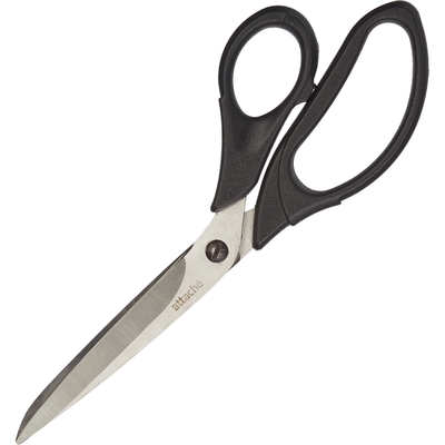 Ножницы Attache Profi, 230 мм., эргоном. ручки, цв черный, карт.подложка