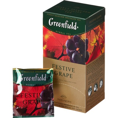 Чай Greenfield Festive Grape фруктовый фольгир.25пак/уп 0522-10