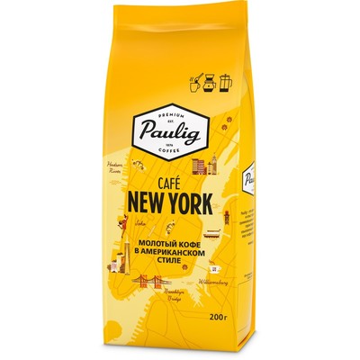 Кофе Paulig Cafe New York молотый, 200г