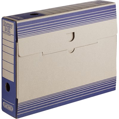 Короб Архивный ATTACHE, 75 мм, переплетный картон, синий