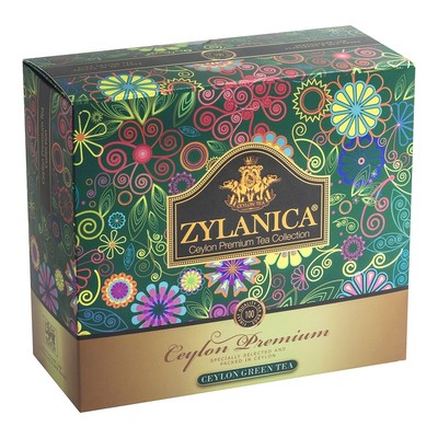 Чай Zylanica Ceylon Premium Collection зел. 100 пакx2гр/уп