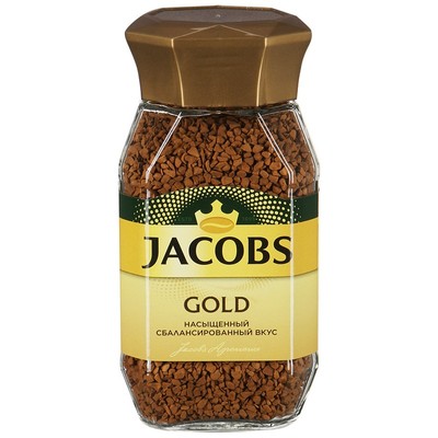 Кофе Jacobs Gold натур.раств.сублим. 95г стекло