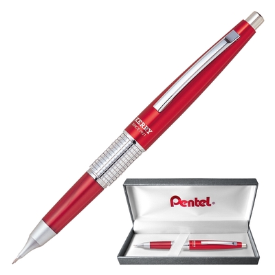 Карандаш механический Pentel KERRY 0,5мм красн.корп., подар.кор., P1035-B 