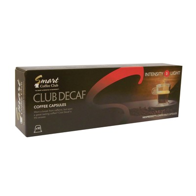 Капсулы для кофемашин Smart Coffee Club, Decaf 10 капсул 55г